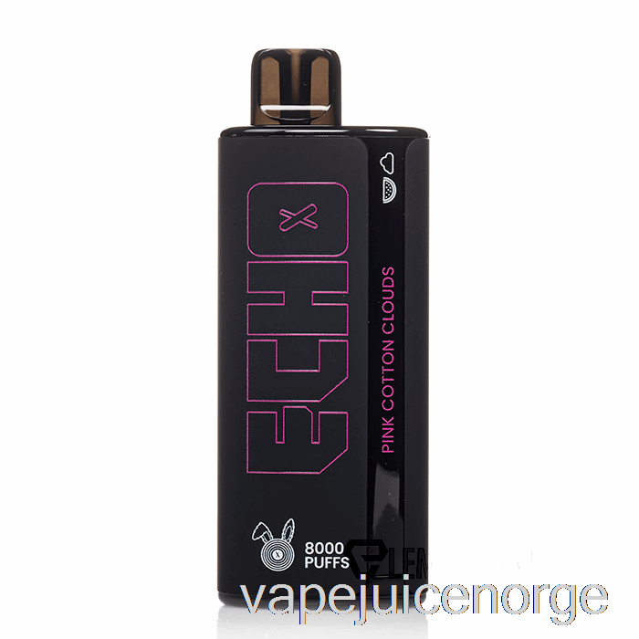 Vape Juice Echo 8000 Engangs Rosa Bomullsskyer